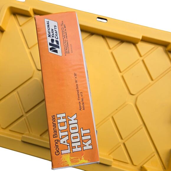 Going Bananas is a latch hook kit produced by National Yarn Crafts - Picture 7 of 8